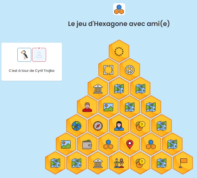 Le jeu d'Hexagone avec ami(e) Le jeu d'Hexagone avec ami(e)