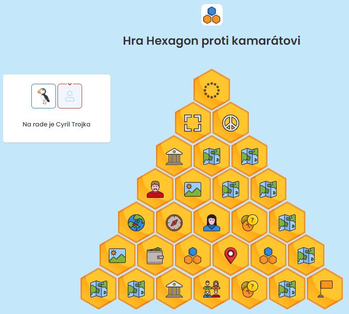 Hra Hexagon proti kamarátovi