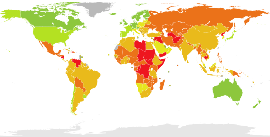 Perception de la corruption (CPI)